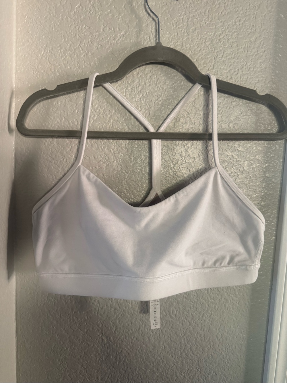 Lululemon Athletica White Strappy Sports Bra